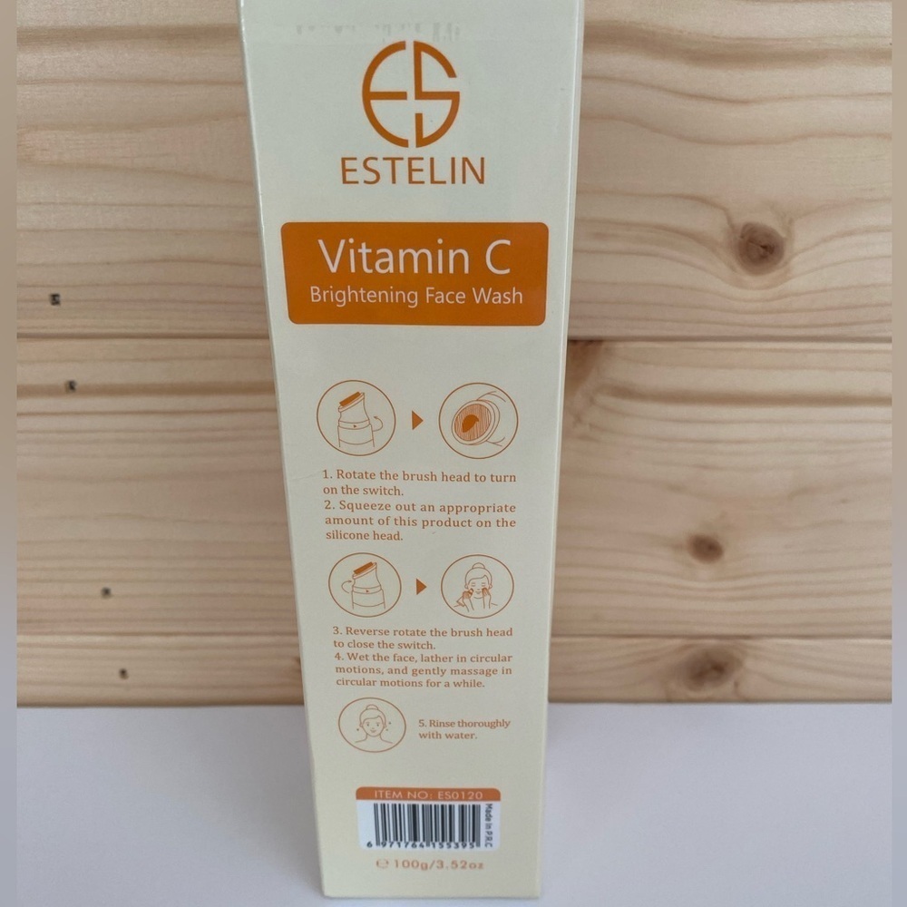 ESTELIN Sealed Original Packaging 100g/3.52 Oz Vitamin C Brightening Face Wash - Picture 4 of 6